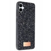 Mey İthalat®  Samsung Galaxy A06 Bright Simli Kapak - Siyah