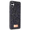 Mey İthalat®  Samsung Galaxy A06 Bright Simli Kapak - Siyah
