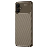 Mey İthalat®  Samsung Galaxy A06 Kılıf Auto Focus Karbon Kapak - Kahverengi
