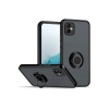 Mey İthalat®  Samsung Galaxy A06 Kılıf Montreal Yüzüklü Silikon Kapak - Siyah