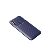 Mey İthalat®  Samsung Galaxy A11 Kılıf Auto Focus Karbon Kapak - Lacivert