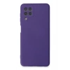 Mey İthalat®  Samsung Galaxy A22 Kılıf Nano içi Kadife Silikon - Mor