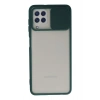 Mey İthalat®  Samsung Galaxy A22 Kılıf Palm Buzlu Kamera Sürgülü Silikon - Yeşil