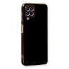 Mey İthalat®  Samsung Galaxy A22 Kılıf Volet Silikon - Siyah