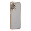 Mey İthalat®  Samsung Galaxy A23 4G Kılıf  Lensli Silikon - Gold