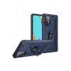 Mey İthalat®  Samsung Galaxy A33 5G Kılıf Sofya Yüzüklü Silikon Kapak - Lacivert
