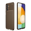 Mey İthalat®  Samsung Galaxy A36 Kılıf Auto Focus Karbon Kapak - Kahverengi