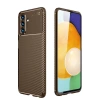Mey İthalat®  Samsung Galaxy A36 Kılıf Auto Focus Karbon Kapak - Kahverengi