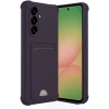 Mey İthalat®  Samsung Galaxy A55 5G Kılıf Kelvin Kartvizitli Silikon - Derin Mor