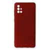 Mey İthalat®  Samsung Galaxy A71 Kılıf First Silikon - Bordo