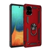 Mey İthalat®  Samsung Galaxy A71 Kılıf Sofya Yüzüklü Silikon Kapak - Kırmızı