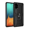 Mey İthalat®  Samsung Galaxy A71 Kılıf Sofya Yüzüklü Silikon Kapak - Siyah