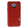 Mey İthalat®  Samsung Galaxy J7 Kılıf Loop Deri Silikon - Kırmızı