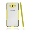 Mey İthalat®  Samsung Galaxy J7 Kılıf Platin Silikon - Sarı
