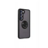Mey İthalat®  Samsung Galaxy M15 Kılıf Montreal Yüzüklü Silikon Kapak - Siyah
