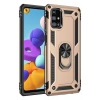 Mey İthalat®  Samsung Galaxy M31S Kılıf Sofya Yüzüklü Silikon Kapak - Gold