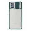 Mey İthalat®  Samsung Galaxy M51 Kılıf Palm Buzlu Kamera Sürgülü Silikon - Yeşil