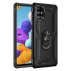 Mey İthalat®  Samsung Galaxy M51 Kılıf Sofya Yüzüklü Silikon Kapak - Siyah