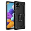 Mey İthalat®  Samsung Galaxy M51 Kılıf Sofya Yüzüklü Silikon Kapak - Siyah