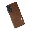 Mey İthalat®  Samsung Galaxy M52 5G Kılıf Loop Deri Silikon - Kahverengi