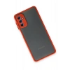 Mey İthalat®  Samsung Galaxy M52 5G Kılıf Montreal Silikon Kapak - Kırmızı