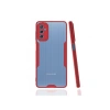 Mey İthalat®  Samsung Galaxy M52 5G Kılıf Platin Silikon - Kırmızı