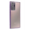 Mey İthalat®  Samsung Galaxy Note 20 Ultra Kılıf  Lensli Silikon - Mor