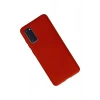Mey İthalat®  Samsung Galaxy S20 Kılıf Nano içi Kadife Silikon - Kırmızı