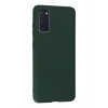 Mey İthalat®  Samsung Galaxy S20 Kılıf Nano içi Kadife Silikon - Koyu Yeşil