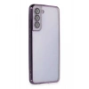 Mey İthalat®  Samsung Galaxy S21 FE Kılıf  Lensli Silikon - Mor