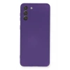 Mey İthalat®  Samsung Galaxy S21 Plus Kılıf Nano içi Kadife Silikon - Mor