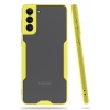 Mey İthalat®  Samsung Galaxy S21 Plus Kılıf Platin Silikon - Sarı
