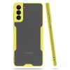Mey İthalat®  Samsung Galaxy S21 Plus Kılıf Platin Silikon - Sarı