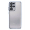Mey İthalat®  Samsung Galaxy S21 Ultra Kılıf  Lensli Silikon - Açık Mavi