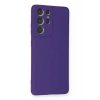 Mey İthalat®  Samsung Galaxy S21 Ultra Kılıf Nano içi Kadife Silikon - Mor