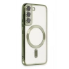 Mey İthalat®  Samsung Galaxy S22 Kılıf Kross Magneticsafe Kapak - Koyu Yeşil