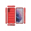 Mey İthalat®  Samsung Galaxy S22 Plus Kılıf Optimum Silikon - Kırmızı