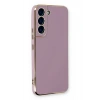 Mey İthalat®  Samsung Galaxy S22 Plus Kılıf Volet Silikon - Mor