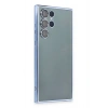 Mey İthalat®  Samsung Galaxy S22 Ultra Kılıf  Lensli Silikon - Açık Mavi