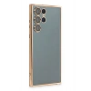 Mey İthalat®  Samsung Galaxy S22 Ultra Kılıf  Lensli Silikon - Gold