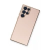 Mey İthalat®  Samsung Galaxy S22 Ultra Kılıf Volet Silikon - Pembe