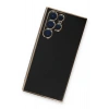 Mey İthalat®  Samsung Galaxy S22 Ultra Kılıf Volet Silikon - Siyah