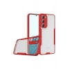 Mey İthalat®  Samsung Galaxy S23 Plus Kılıf Platin Silikon - Kırmızı