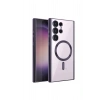 Mey İthalat®  Samsung Galaxy S23 Ultra Kılıf Kross Magneticsafe Kapak - Mor