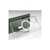 Mey İthalat®  Samsung Galaxy S23 Ultra Kılıf Magneticsafe Şeffaf Silikon - Şeffaf