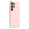 Mey İthalat®  Samsung Galaxy S23 Ultra Kılıf Volet Silikon - Pembe