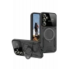 Mey İthalat®  Samsung Galaxy S24 FE Kılıf Joy Lens Standlı Kapak - Siyah