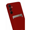 Mey İthalat®  Samsung Galaxy S24 FE Kılıf Kelvin Kartvizitli Silikon - Kırmızı