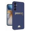 Mey İthalat®  Samsung Galaxy S24 FE Kılıf Kelvin Kartvizitli Silikon - Lacivert