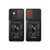 Mey İthalat®  Samsung Galaxy S24 FE Pars Lens Yüzüklü Silikon - Kırmızı